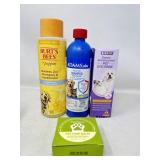 New Pet Products dog and cat shampoo, eye rinse