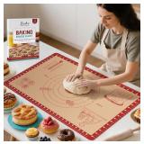 New Silicone Baking Mat with Recipes, Extra Thick