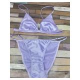 2pc Joey Macon silky bra and adjustable underwear
