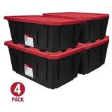 Hyper Tough Large Storage Bin, 27 Gallon Plastic