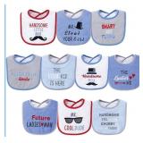 New Hudson Baby Unisex Baby Cotton Terry Drooler