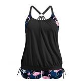 New Size 18W Holipick Plus Size Tankini Swimsuits