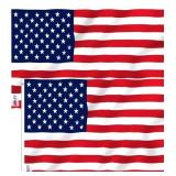 New Lot of 2, Anley 2 Pack 3x5 foot American Flag