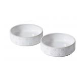 6.1inch Ceramic Set of 2 Dog and Cat Bowls, Food