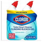 New Clorox Toilet Bowl Cleaner, 24 oz (Pack of 2)