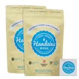 New Handzies Natural Soap and Water Hand Wipes,