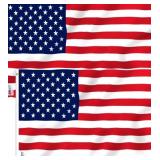 New Lot of 2, Anley 2 Pack 3x5 foot American Flag