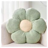 New JIA JIE XUN Flower Pillow, Green Daisy Flower