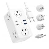 European Travel Plug Adapter, EU/UK/US Travel