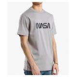 New APEXD Unisex Grey NASA T-Shirt with Front and