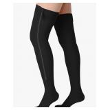 New Sosation Thigh High Zipper Compression Socks