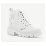 Palladium PALLABASE LEATHER Womenï¿½s Boots, White,