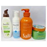 New foaming face cleansers, body wash and body