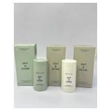 New Salt & Stone Deodorant- 3pc full size and 2pc