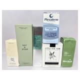 Health and beauty, skin care products, salt &