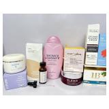 Health and beauty products, go pee, shower to