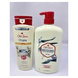 New 2pc Old Spice Body Wash- Shore clean cotton +