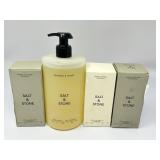 New 4pc Salt & Stone Lot- body wash 15.2oz, and