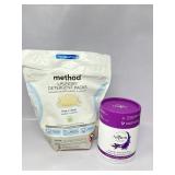 New Method Laundry Detergent Packs, Free + Clear,