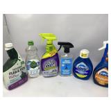 Cleaning supplies lot that includes dish