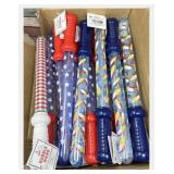 New 20 pack 4th of July bubble wands for kids no