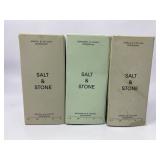 New lot of 3 salt&stone 2 are Santal&veiver and 1
