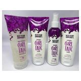 New lot of curl talk products that include spray