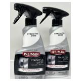 New 2 Ct Weiman Stainless Steel Cleaner and