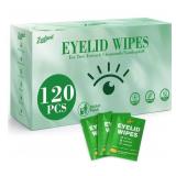 120PCS Tea Tree Oil Eyelid Wipes  Individually