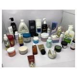 Beauty lot of assorted items that include lotion,