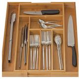 EXPANDABLE CUTLERY DRAWER ORGANIZER, FLATWARE