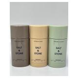 New 3pc Salt & Stone deodorant, Full Size