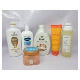Various Body Washes, Body Srub, Shampoo & Hand