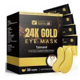 New Under Eye Patches (30 Pairs), 24K Gold Under