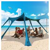 Beach Tent, Beach Canopy Sun Shade with UPF50+ UV