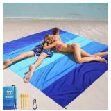 WIWIGO Beach Blanket, Sandproof Beach Mat 79" X