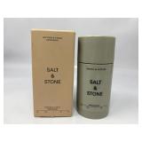 New lot of 2 salt&stone deodorant saffron&cedar