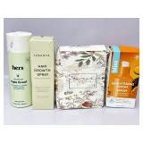 New health and beauty items for face and hair in