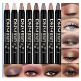 New 8Pcs Cream Eye Shadow Brightener Stick Makeup