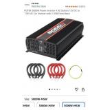 POTEK 5000W Power Inverter 4 AC Outlets 12V DC to