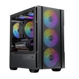Micro ATX Case, 4 × 120mm ARGB Non-PWM Case Fans