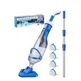 Cordless Pool Vacuum with Telescopic Pole, 18.5