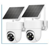 New 2K Solar Security Cameras Wireless Outdoor,