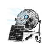 14 Inch Solar Panel Powered Fan, 2 in 1 Solar