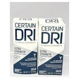 New (2) Certain Dri Extra-Strength Clinical Solid