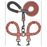 New Dual Dog Leash - 360ï¿½ Swivel, No Tangle