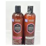 New HASK Keratin Smoothing Shampoo + Conditioner