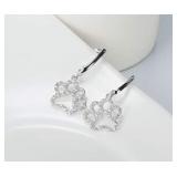 New ONEFINITY Paw Print Earrings Silver Color
