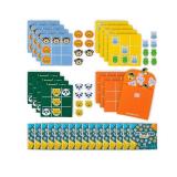 BONNYCO Tic Tac Toe Game Pack 16 Jungle Animals