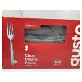 New GUSTO [300 Pack] Heavyweight Clear Plastic